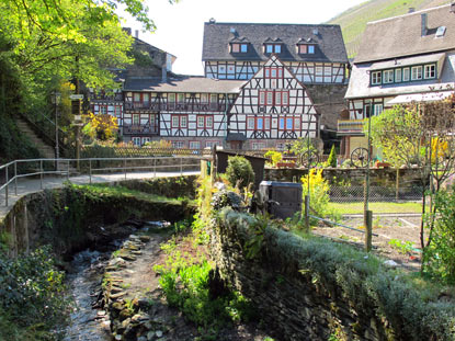 Rheinburgenweg-Wanderung: Entlang des Münzbachs im Bacharach verläuft der RheinBugenWeg