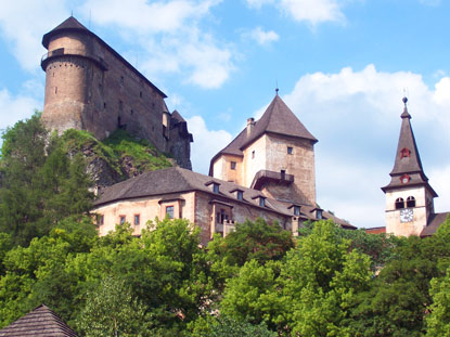 Die Oravský hrad (Arwa Burg) ist sicherlich die schönste aller slowakischen Burgen.