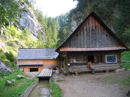 Die Wassermühle Oblazy ist ein Anziehungspunkt in der Klamm Kvačianska dolina.