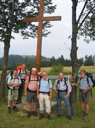 Über die Gebirgskette Spišská Magura (Zipser Magura) verläuft unsere Wanderung. Die Aufnahme entstand am Magurské sedlo 949 m.