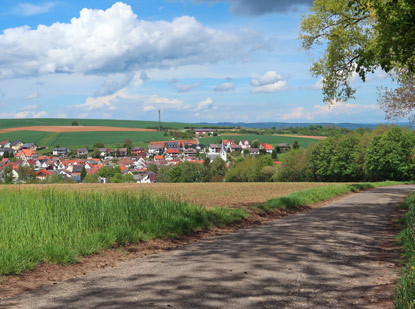 Blick auf den Ort Radheim