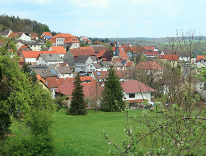 Blick auf Rimhorn im Odenwald