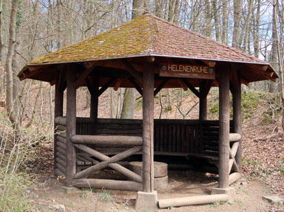 Helenenruhe, Schutzhütte Nähe Schlossberg Heppenheim