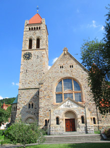 Odenwald Vogesenweg: Die St. Peter-Kirche in Weinheim