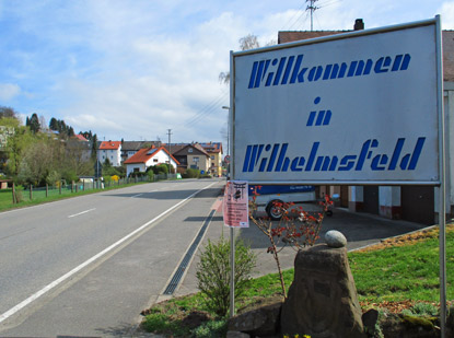Ortseinfahrt von Wilhelmsfeld