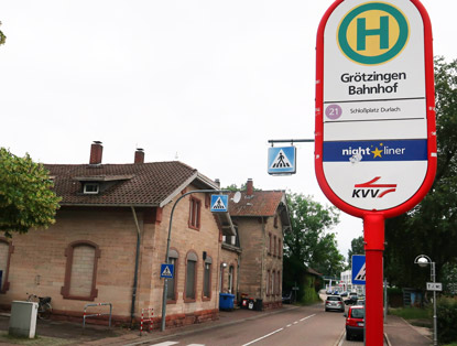 Bahnhof von Grötzingen