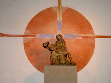Bildnis der Schmerzhaften Muttergottes in der Klosterkirche von Marienstatt im Westerwald