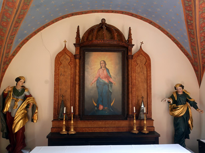 Welterbesteig: Altar der Steinaweg-Kapelle